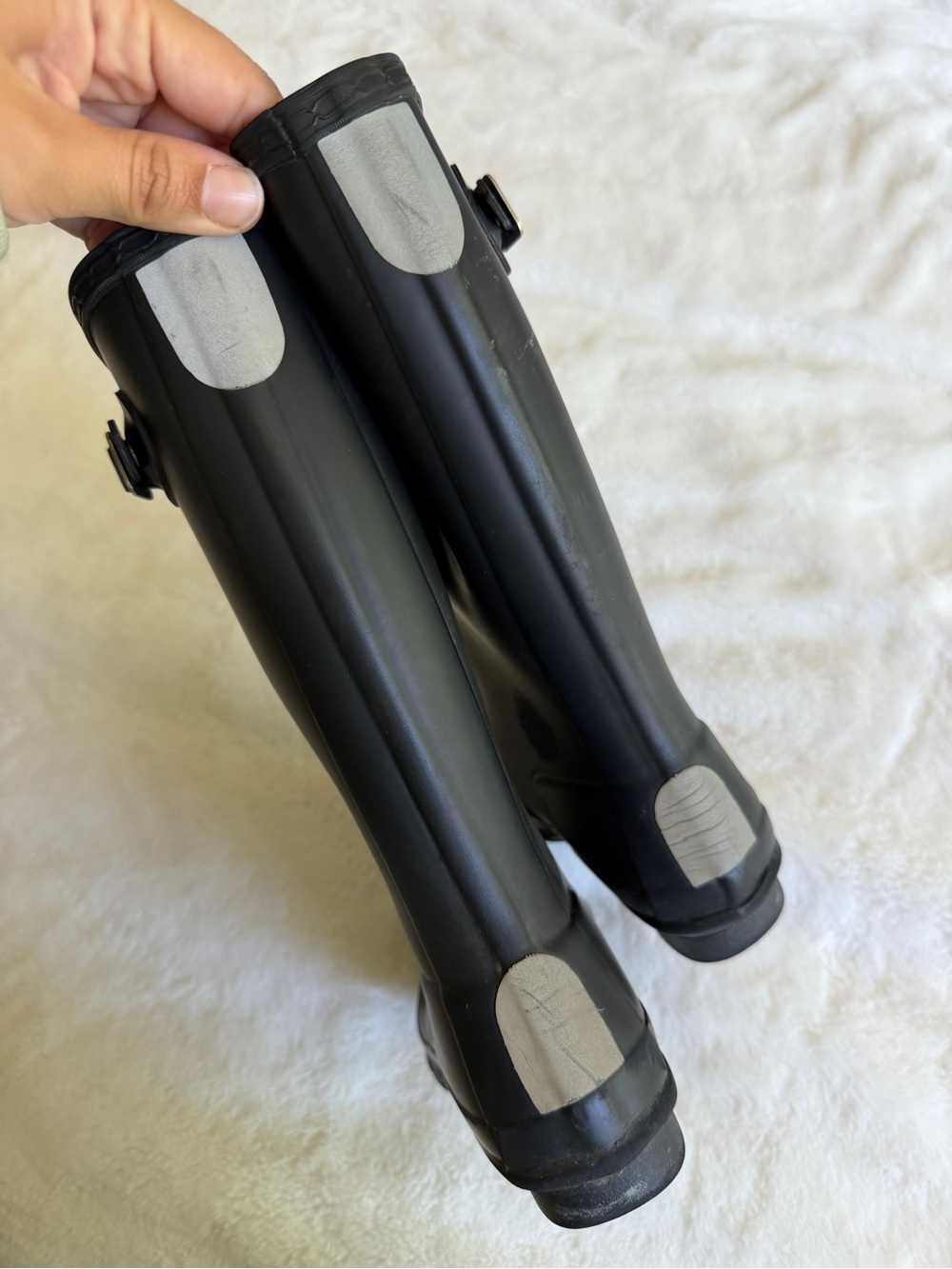 Hunter Boots Black Tall Girl’s Size 3 - Picture 11 of 14